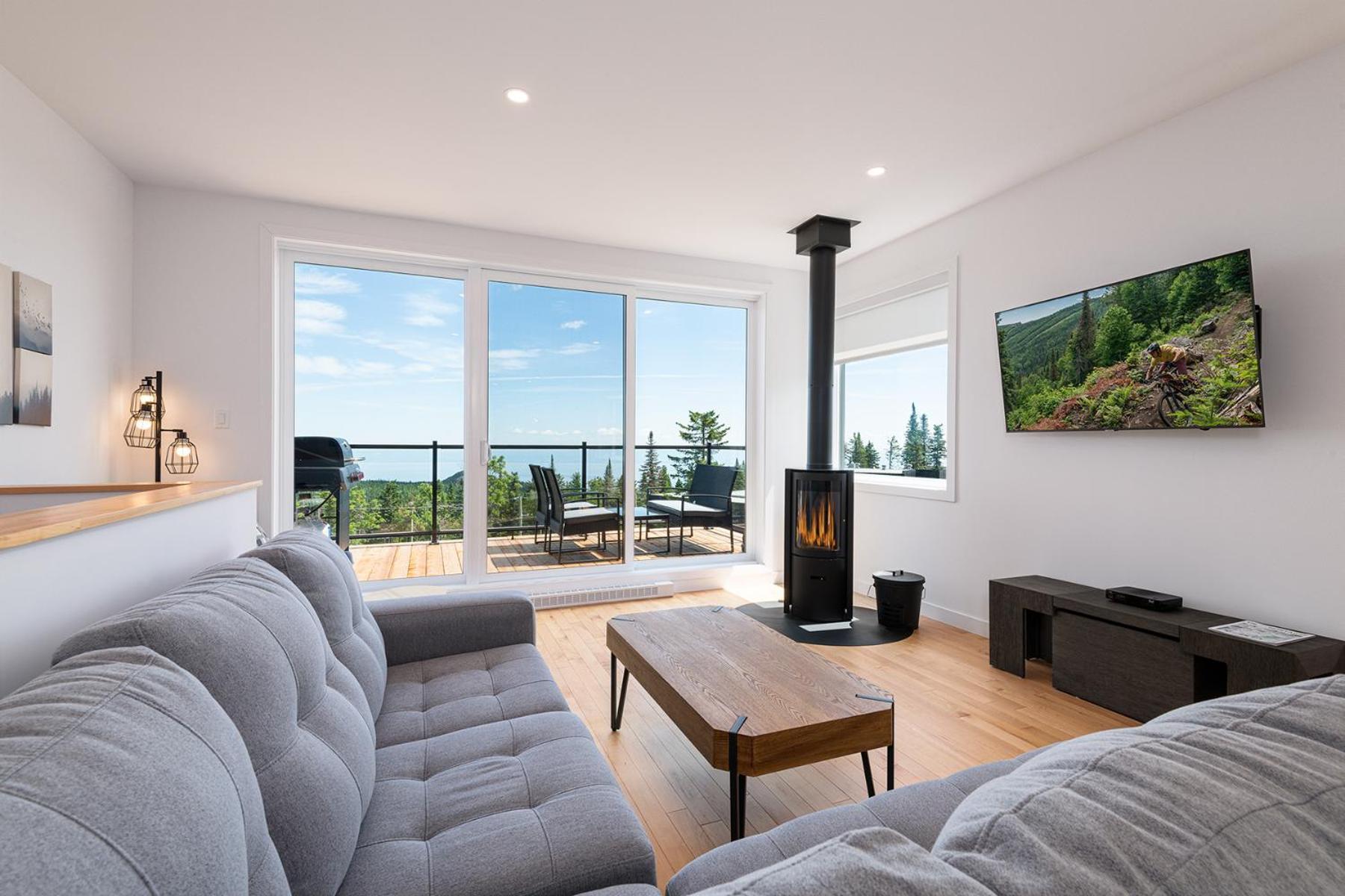 Les Chalets Du Massif De Charlevoix Petite-Riviere-Saint-Francois Rom bilde